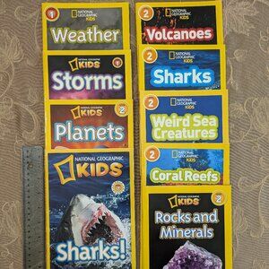 National Geographic Kids paperback book collection set
